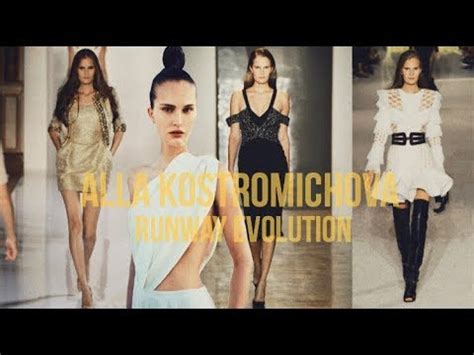 Alla Kostromichova runway evolution, 2008